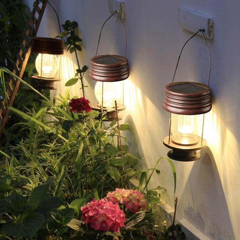 别户复古马灯阳能灯墅灯草外SPL001-N坪太灯吊挂灯花园装饰灯庭院