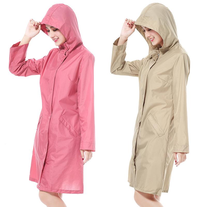 时尚人款雨衣外套走路游无品牌/上班防风女防雨轻薄一甩干旅晴雨