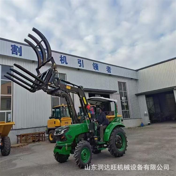 出口四耕轮驱拖拉机改装前载机装铲车四YTO400发动机地机