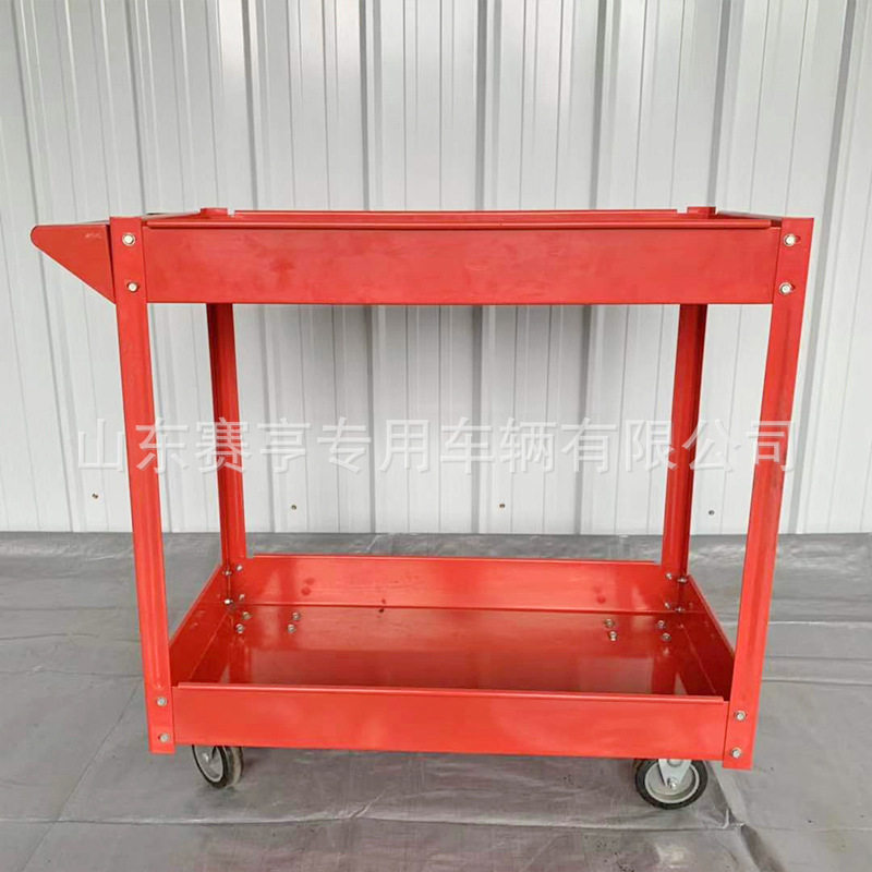 厂家直销二层红色工具平板车