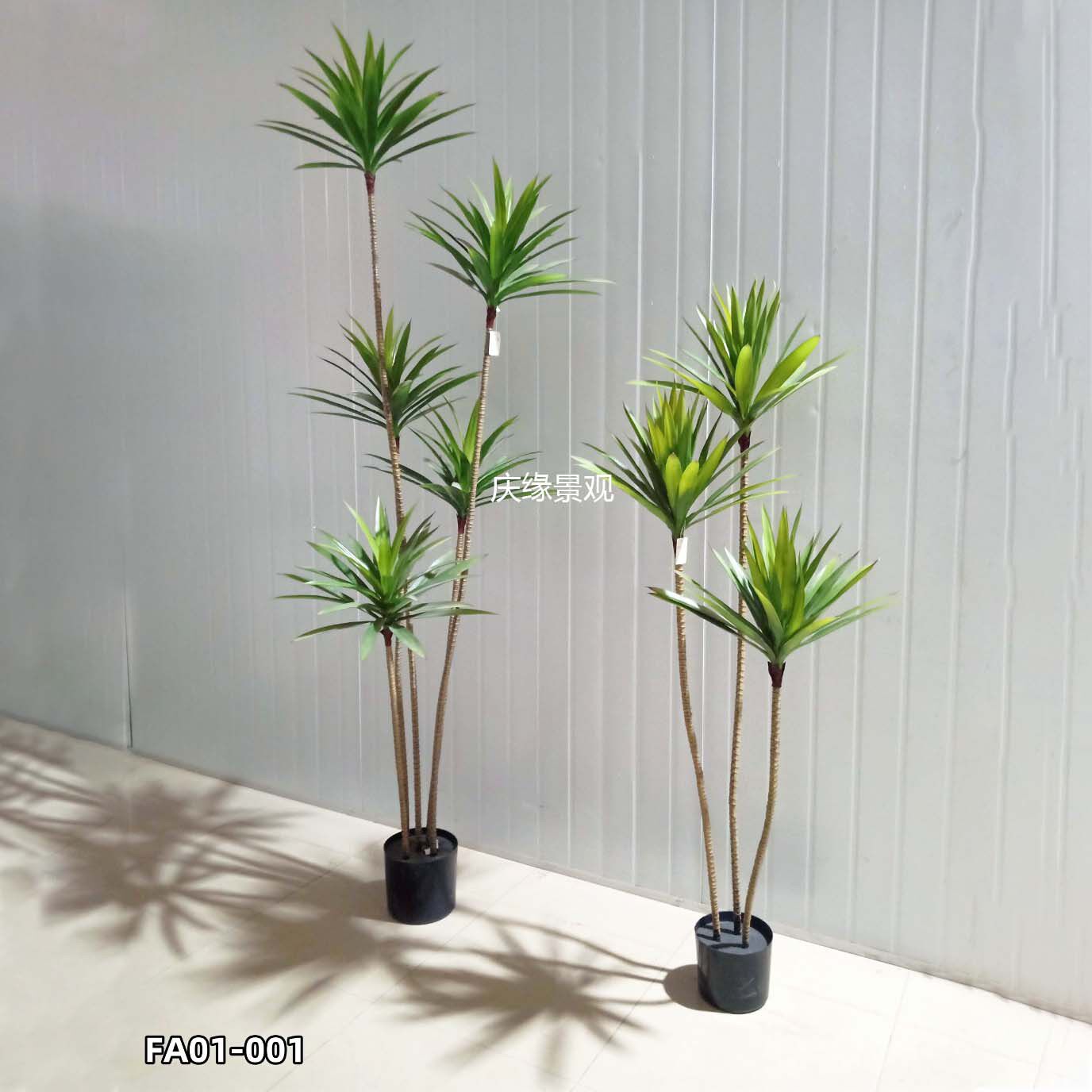 仿真绿铁树绿线铁龙血树绿植盆栽客厅落地植物庭院摆件热带造景