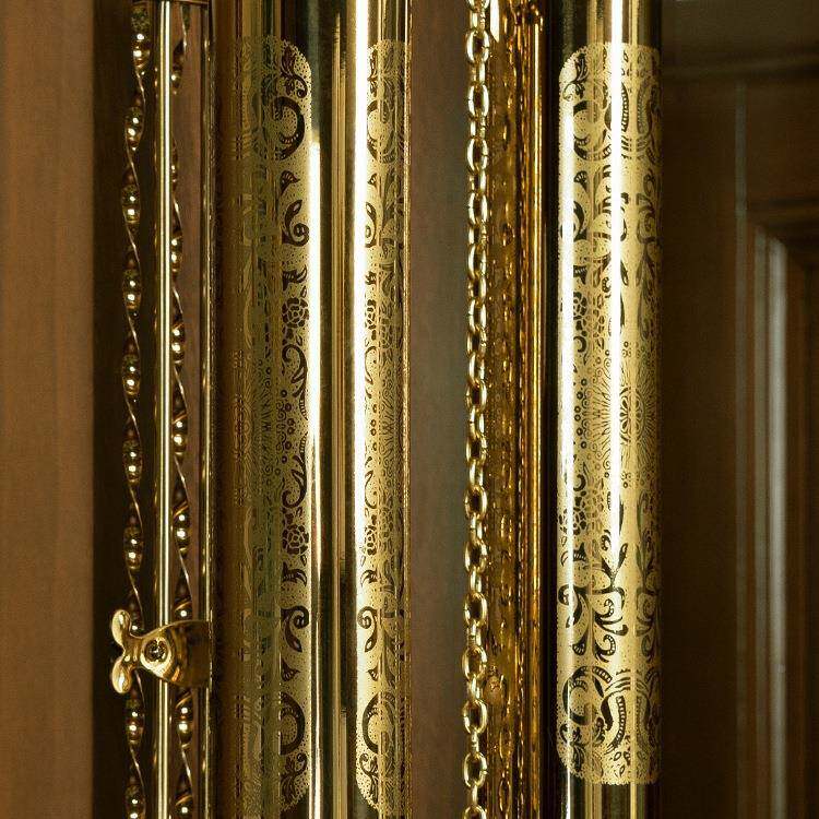 德国赫姆勒落地26012钟客星厅家用式新中摆式欧式大座钟复古北极