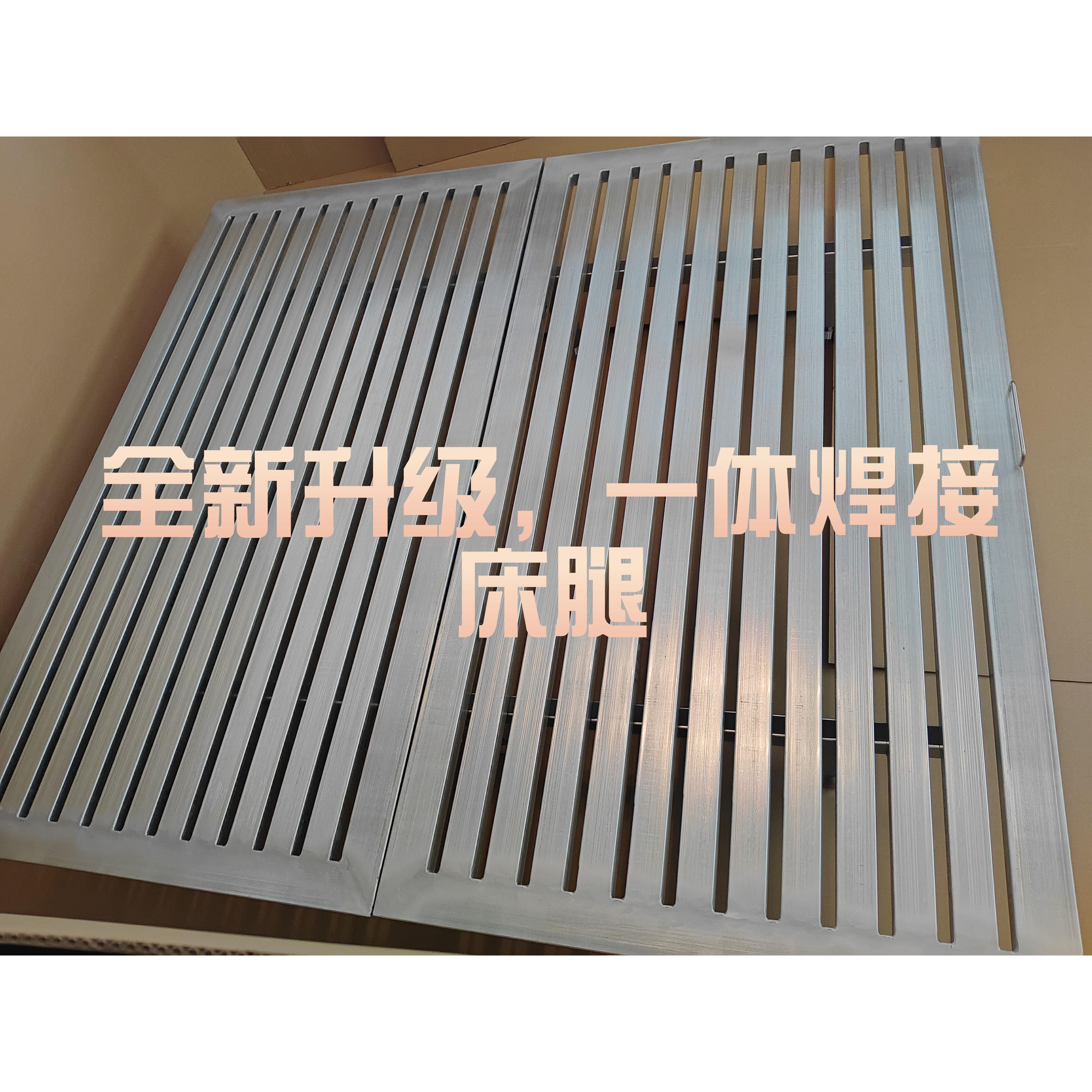 网红不锈钢悬浮床定制加密排骨架民宿无异响钢结构双人铁艺钢架床
