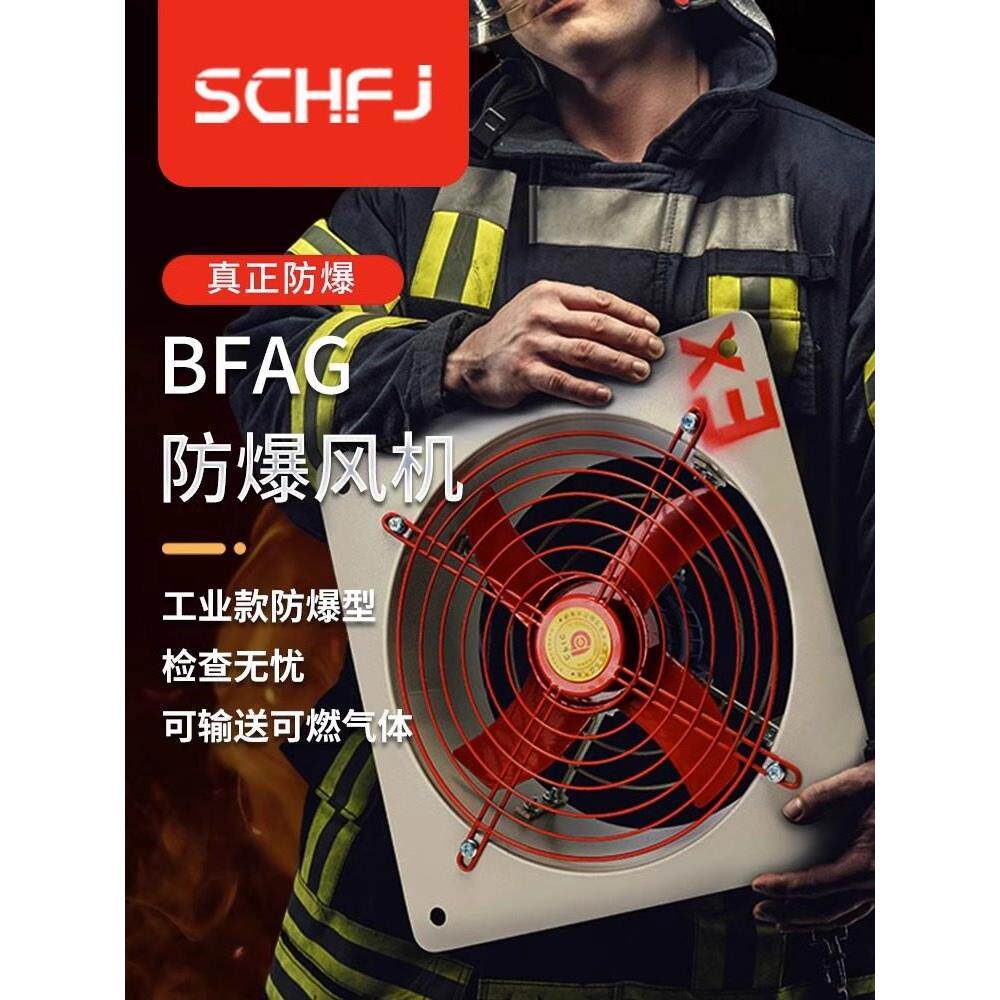 Bfag防爆轴流风机排风机220V强力排风通风排风机380V工业防火风机