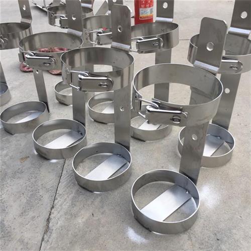 不锈钢304kg三角载厨房灭火器支架车用挂固定汽套装小型消防材