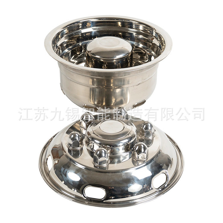 304不锈钢卡车轮盖轮毂罩19.5" Stainless Steel Wheel Simulator
