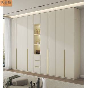 实木欧松板一门到顶新款衣柜ENF级家用主卧室转角侧边储物大衣橱