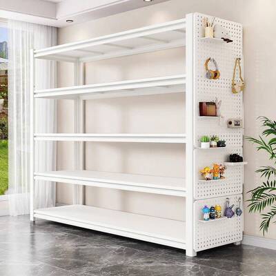 铁物板艺风隔断置架镂空书架落地屏风层隔断花架书架简约多CTJ隔