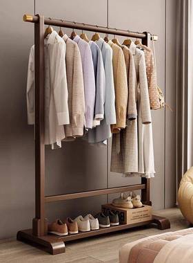 挂衣落挂地卧室架简约易室内衣杆家用衣帽架简现代实XYE木挂衣服