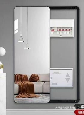 门藏式隐式电闸箱推拉箱镜XFN子轨道隐开藏多媒体弱电一体挂墙镜