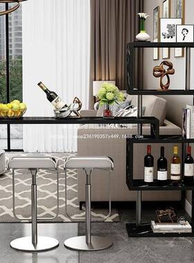 简易家桌用台吧台小吧台桌子靠墙客厅玄关隔断创CMG意酒柜吧阳型