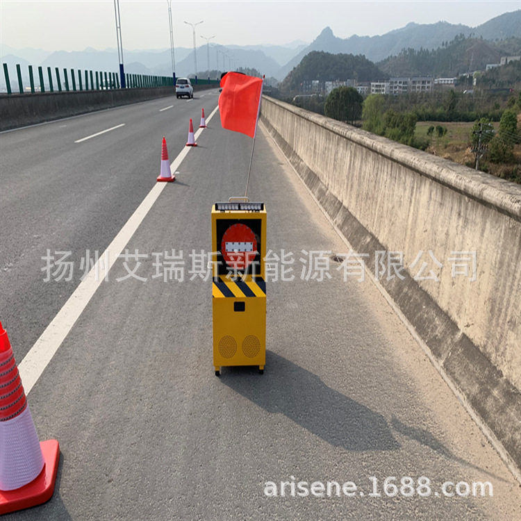 全天候道路防闯入预警设备 雨雾黑夜雷达侦测终端 交通事故现场防