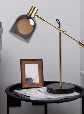 烟简现约代酒店VCM客房透床头装饰摇杆台灯铜色灰色明罩补光床头