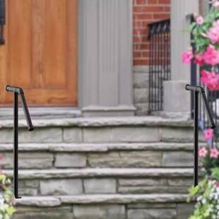 楼梯扶手室外栏杆老人防滑花园台阶护栏镀锌钢管立柱室内自装拉手