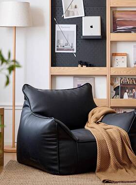 单人人发榻榻客厅豆袋单小沙发卧室阳台阅沙读米懒SEH人沙发