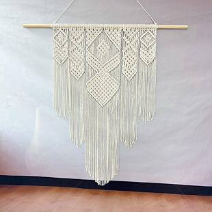 波西米亚风苏大OKZ挂毯手背工编棉织绳壁流毯新款家居墙面景装饰