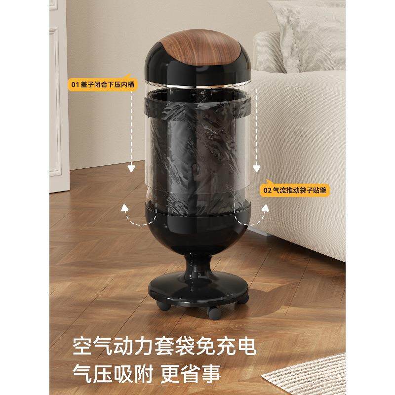 中古风垃圾桶家用025新YM-7835客厅厨房大号大量创意款高颜2值卫