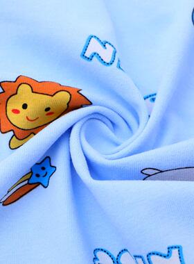 AMNA类纯棉面汗袋布莱卡秋印花面料秋衣裤睡枕头套单针织弹力汗布