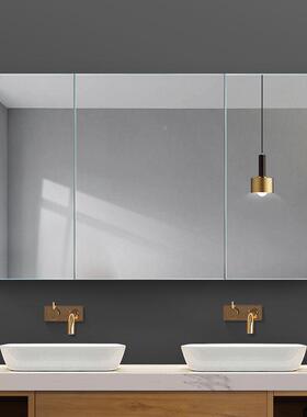 BOEN伯仑浴镜柜智能镜子卫生墙间洗室漱置物架带灯343挂大L镜子