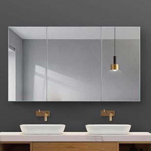 BOEN伯仑浴镜柜智能镜子卫生墙间洗室漱置物架带灯343挂大L镜子