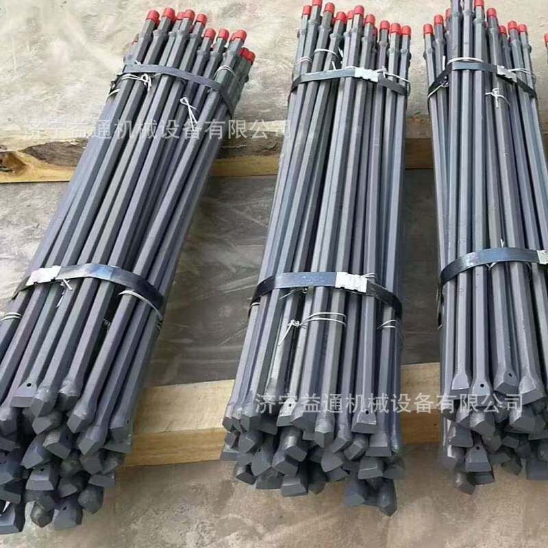 B22/B19一字钻头整体钎 一体式钻头钻杆成品钎十字整体钎