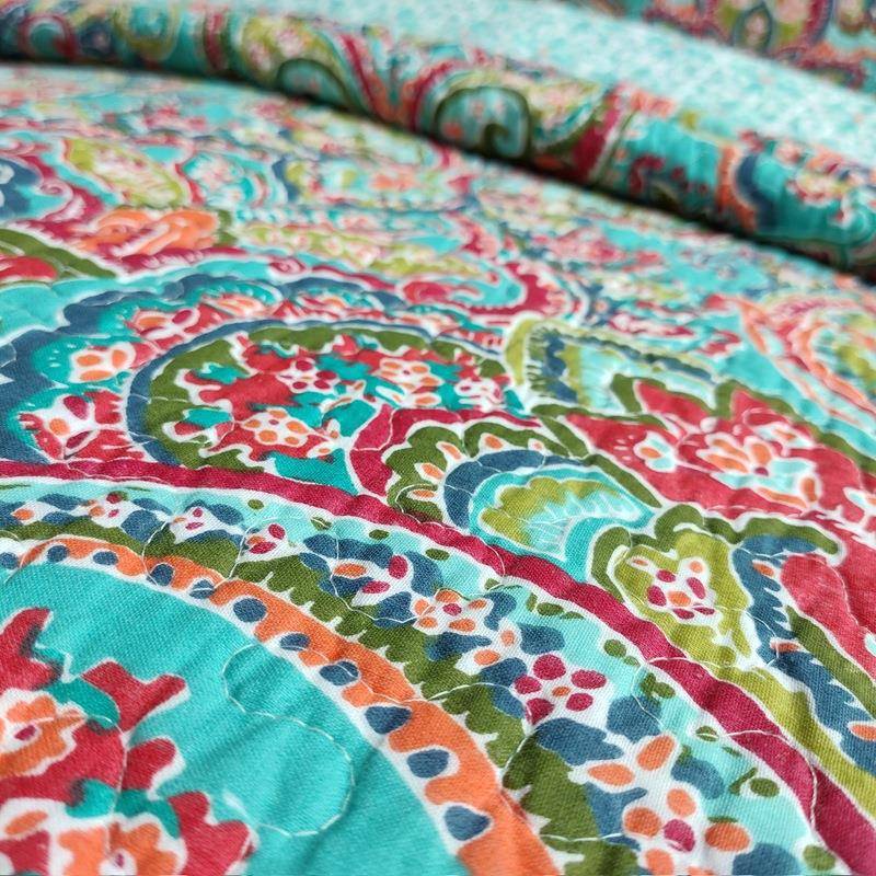 米莱娅棉布绗缝三*件套有水洗盖欧式印花尺寸25027RMS0cm床爆款