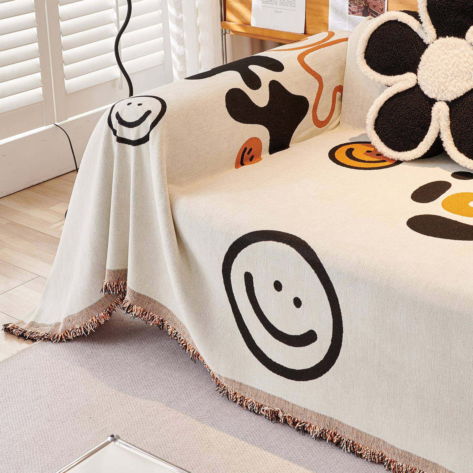 2025新款防猫AB双面沙发盖布可抓机尼尔EAB洗提花沙发巾沙发雪套