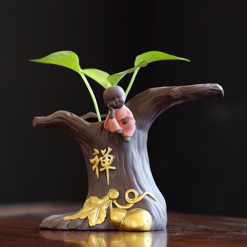 绿萝水培花瓶水养植物器皿鲜花插花盆器陶瓷家居客厅装饰品小摆件