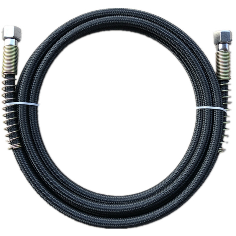 2米8黑色高压管锅炉全蒸汽烫斗进气管子防爆耐高温软管电熨斗配件