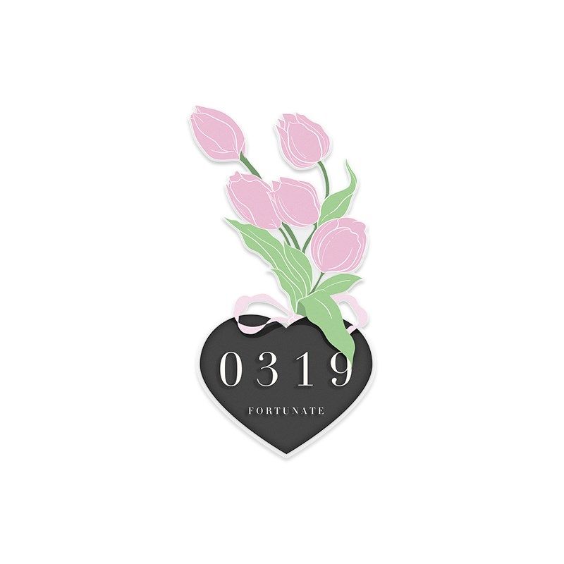 郁金香202新年装饰门牌号码牌家用门口感应庭院氛围灯温馨提示牌