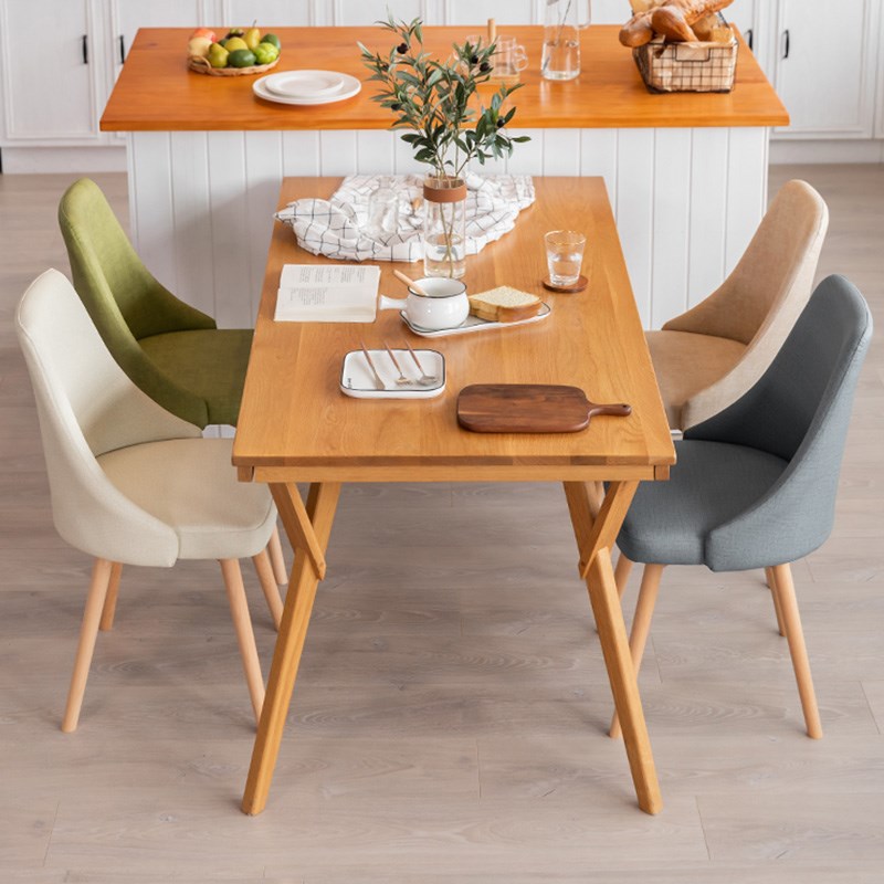 实木餐椅家用现代简约卧室休闲电脑椅咖啡酒店靠背椅餐桌椅子