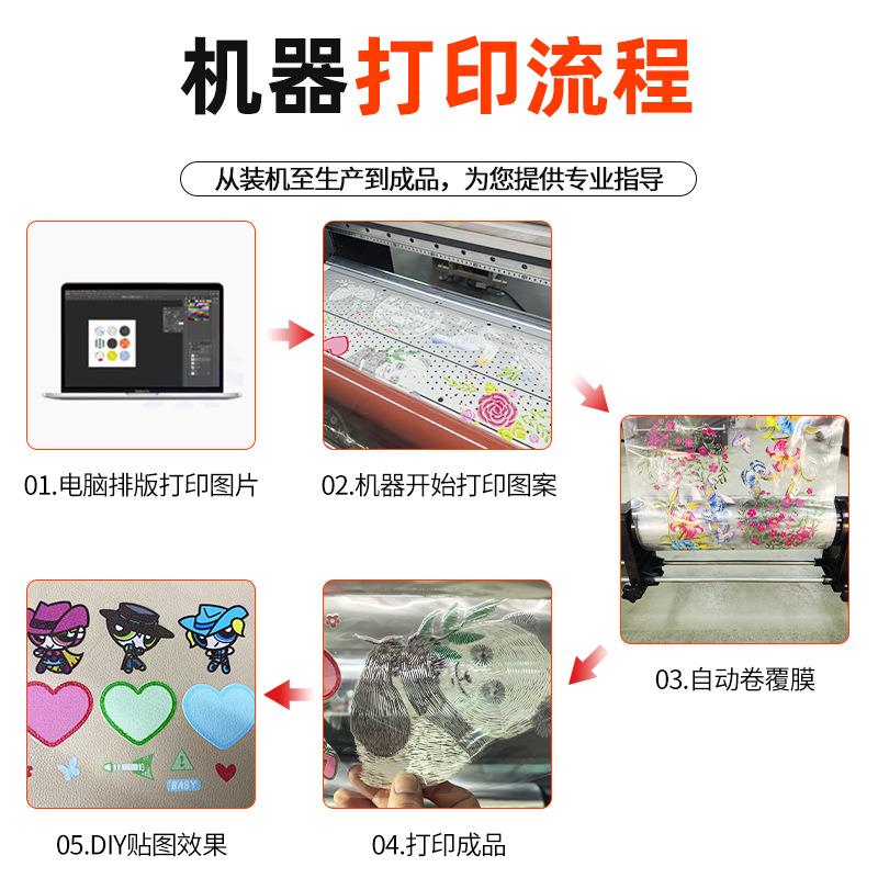 新方案uv仿刺绣打印机热印织LT-UVDTF布料皮革书包刺转u绣纺个性图片