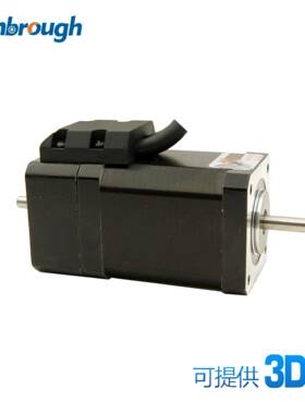 力相42HSE38B4两2双轴闭环步进电机矩0.4Nm机身长5mm轴径5.0m9m