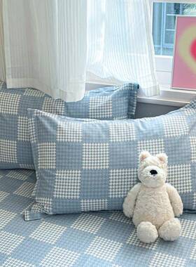 四件纯100全棉件床单被套棉宿舍三件套春秋TUZ套夏季床上用品床笠