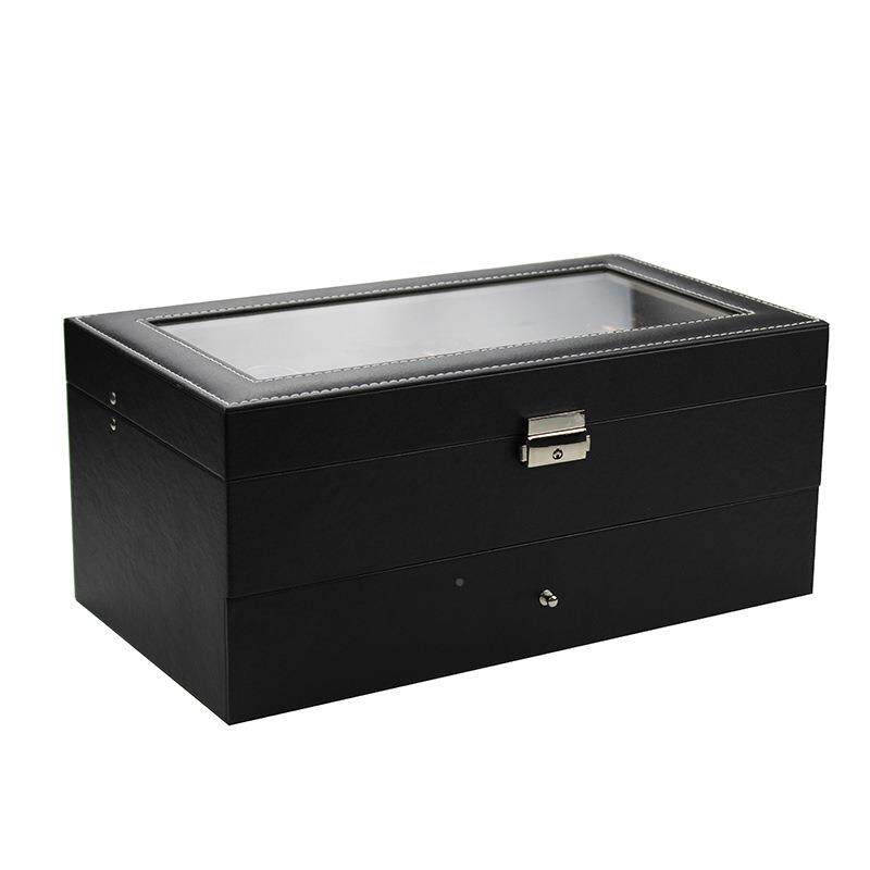 收现货皮质12太位眼收纳镜展示盒阳镜BIC纳盒箱墨镜展示盒眼镜盒