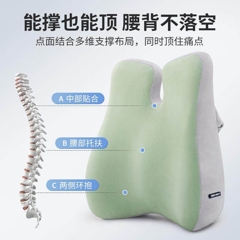 靠垫办公室妇久坐护腰腰靠背孕F76988HT枕记忆棉腰椅垫腰子座椅靠