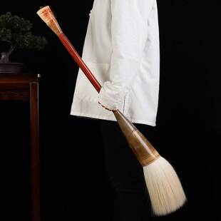 卫庄92厘米大号加长大斗笔羊毫大字创作对联牌匾影楼拍照表演道具