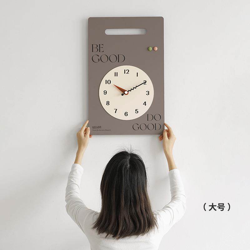 wozoom屋准钟表约现钟代客厅创意挂家用静2音装饰简品卧室025VWS