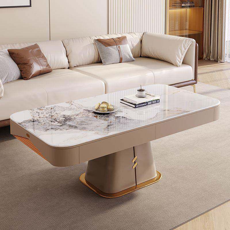 轻奢功能升降茶几客餐桌UKQ两用厅小户型用智能一体式电动茶多几