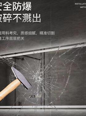 XOT带led妆智能化妆触摸感应防雾浴室镜挂墙式卫生间镜浴室化镜镜