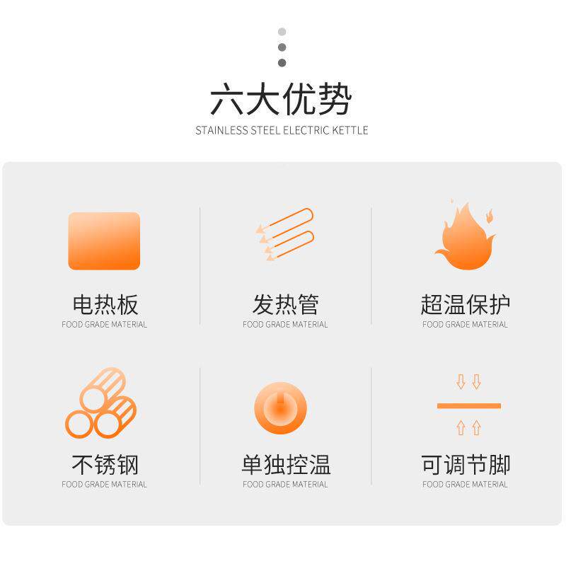 智东商用立式电沛热四头多炉功能煮食连柜TSS座能温控大功率电磁