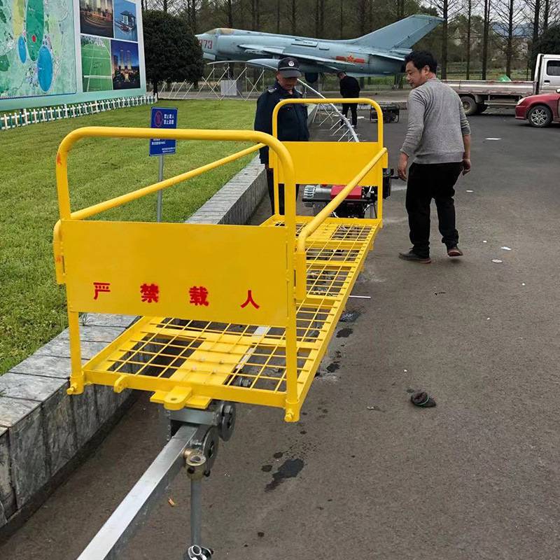 聚拓轨道运输车 汽油动力头载重600斤 果园种植单轨运输车
