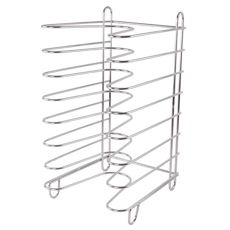 加固型 8层pizz盘比萨托盘架 有脚30不锈钢 披萨网披萨冷却架子