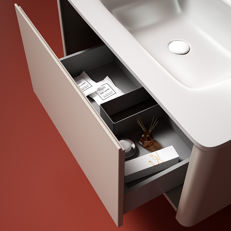 话梅智能30不锈钢岩板浴室镜柜卫生间洗手洗脸面盆柜洗漱台