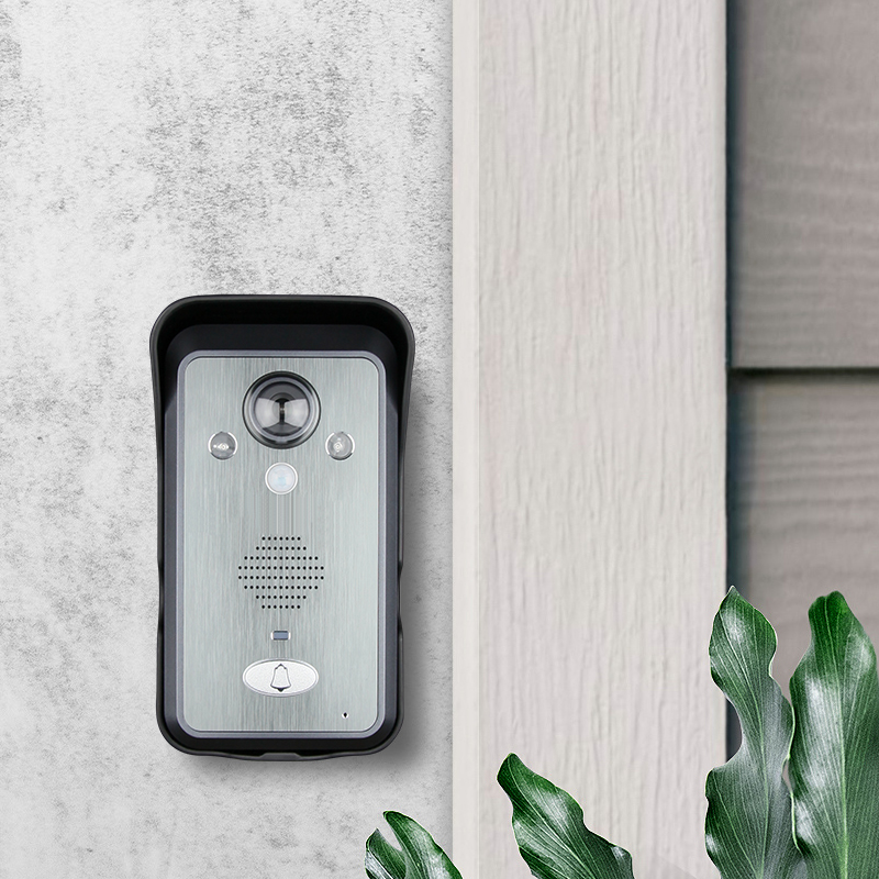 小叮云 无线可视门铃家用别墅监控免打孔7寸智能防水视频对讲门铃