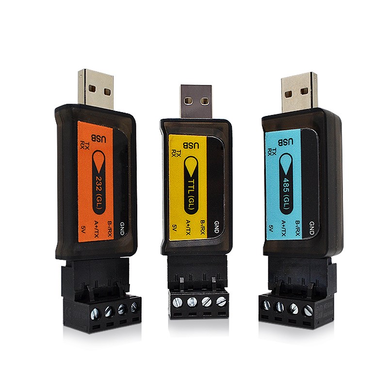 隔离型USB转85TTL串口线工业RS232转接器RS85转USB向转换模块