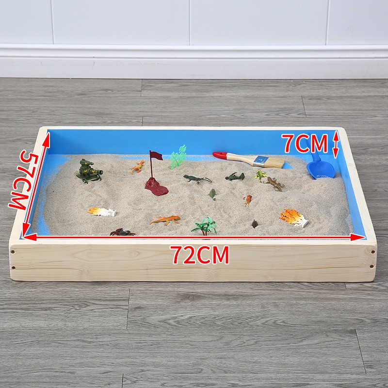 标准沙盘沙具装学校单位迎检沙盘心理咨询室沙盘沙箱展示架