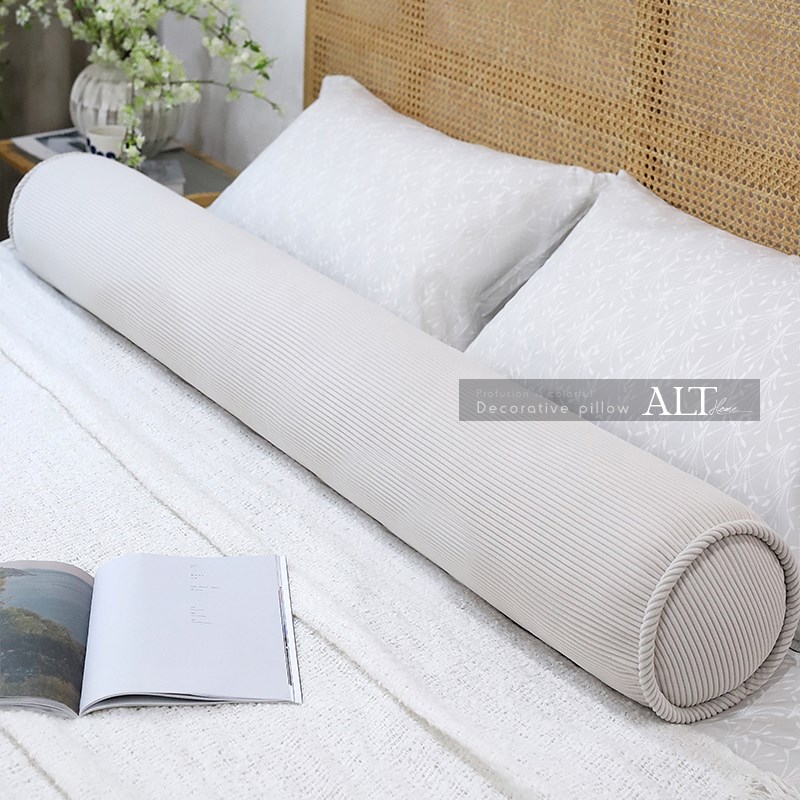 可拆洗圆形长条抱枕睡觉夹腿女生侧睡床上靠枕头大人男生款夏