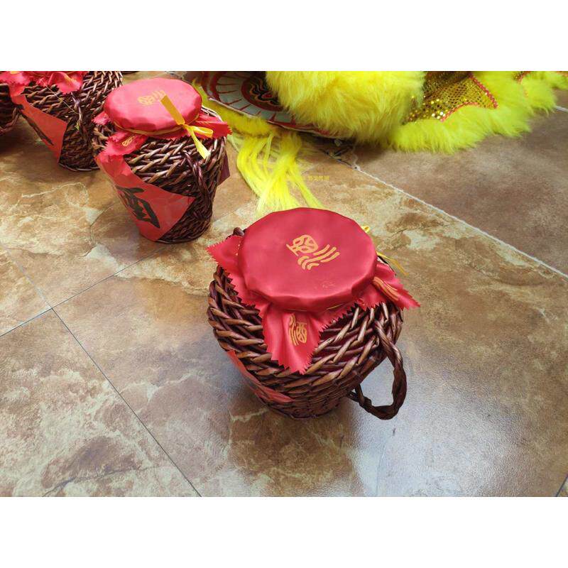 狮坛醒狮用醒狮酒坛摔 不破专业酒坛 醒狮舞狮醉藤编  坛