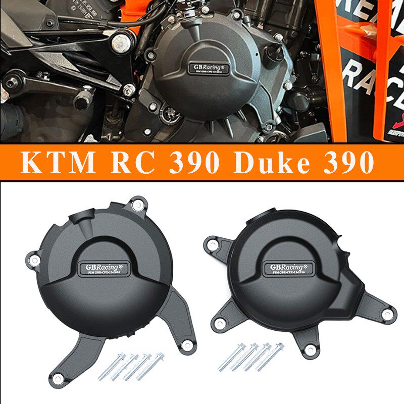 适用KTM RC390 Duke390 改装发动机防摔保护罩 引擎防摔防护边盖